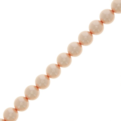 Perle Preciosa Round Pearl Maxima - 8 mm Pearl Effect Peach x10