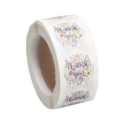 Etichette autoadesive 25 mm - Thank you - Multicolore x500|raw }}