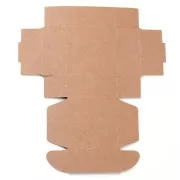 Scatola regalo in cartone fai da te 5.5x5.5x2.5 cm Handmade with Love - Kraft x1