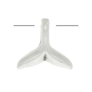 Ciondolo coda di sirena 10 mm - Placcatura argento antico x1|raw }}