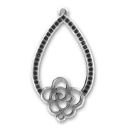 Separatore 2 asole mm. 40 mm argentato antico x1|raw }}