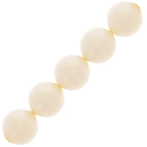 Perle Preciosa Round Pearl Maxima - 12 mm Pearlescent Cream x6