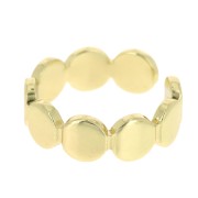Anello regolabile- multi-cerchi 6 mm stile minimalista - Dorato x1|raw }}