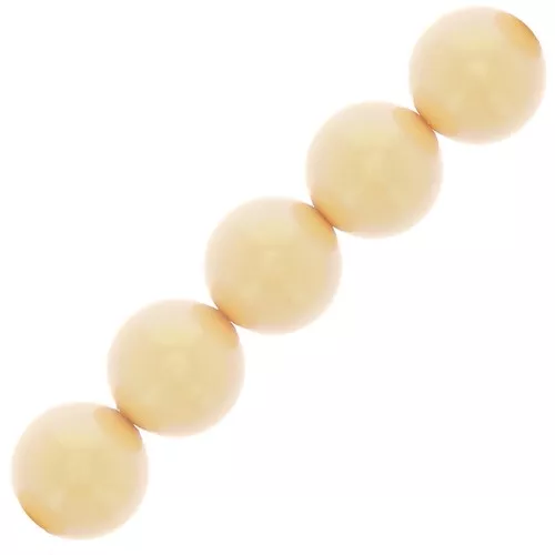 Perle Preciosa Round Pearl Maxima - 12 mm Pearlescent Yellow x6