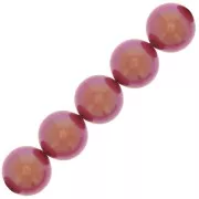 Perle Preciosa Round Pearl Maxima - 12 mm Pearlescent Red x6