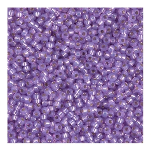 Rocaille Miyuki 15/0 574 - Dyed Lilac S/L Alabaster