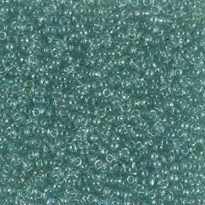 Rocaille Miyuki 15/0 2445 - Transparent Sea Foam Luster