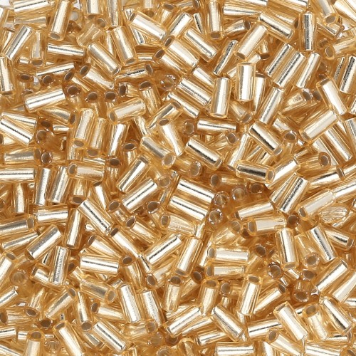 Bugles Miyuki mm. 3 BGL1-0003 - Gold Silver Lined x10g