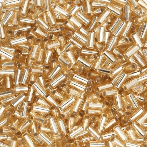 Bugles Miyuki mm. 3 BGL1-0003 - Gold Silver Lined x10g
