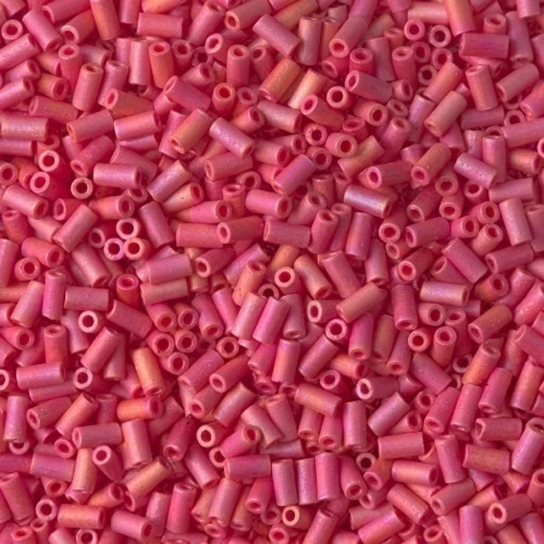 Bugles Miyuki mm. 3 BGL1-408FR - Mat Opaque Red AB x10g