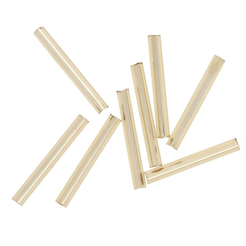 Tubi di perle Preciosa 20 mm oro argento x20g