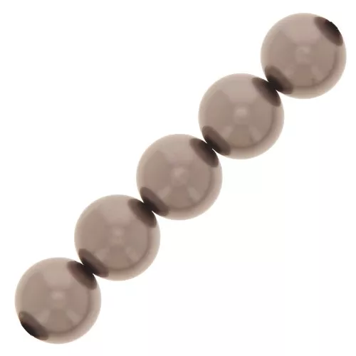 Perle Preciosa Round Pearl Maxima - 12 mm Pearl Effect Dark Grey x6