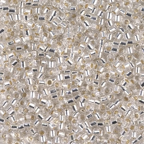 Miyuki Delica 11/0 DB0041 - Crystal Silver Lined