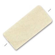 Rettangolo piatto in legno coperta mm. 40x19 Crema x1