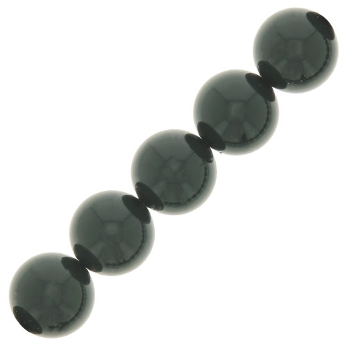Perle Preciosa Round Pearl Maxima - 12 mm Malachite x6