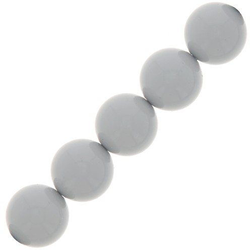 Perle Preciosa Round Pearl Maxima - 12 mm Ceramic Grey x6