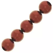 Perle Preciosa Round Pearl Maxima - 10 mm Pearl Effect Dark Copper x5