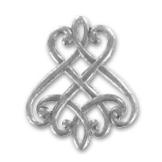 Separatori mm. 25x20 argentato antico x2