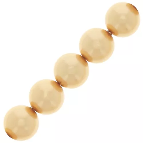 Perle Preciosa Round Pearl Maxima - 10 mm Pearl Effect Gold x5