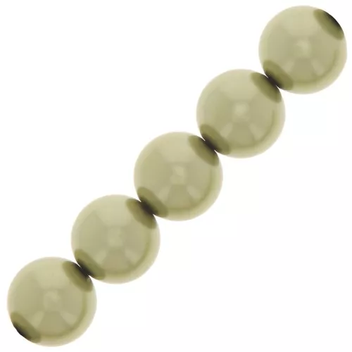 Perle Preciosa Round Pearl Maxima - 10 mm Pearl Effect Light Green x5