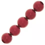 Perle Preciosa Round Pearl Maxima - 10 mm Pearl Effect Red x5