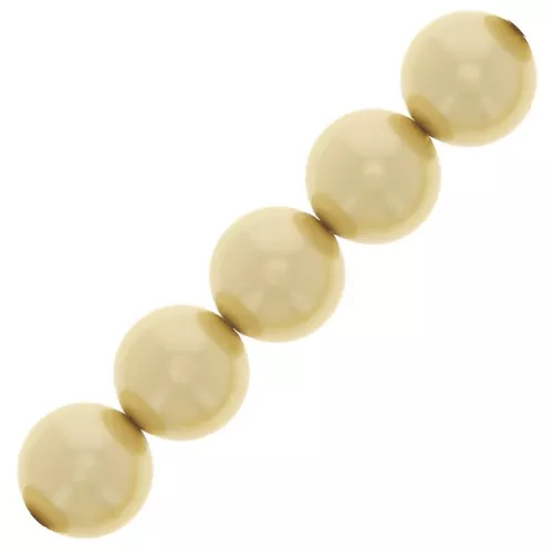 Perle Preciosa Round Pearl Maxima - 10 mm Pearl Effect Vanilla x5