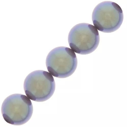 Perle Preciosa Round Pearl Maxima - 10 mm Pearlescent Violet x5