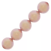 Perle Preciosa Round Pearl Maxima - 10 mm Pearlescent Pink x5