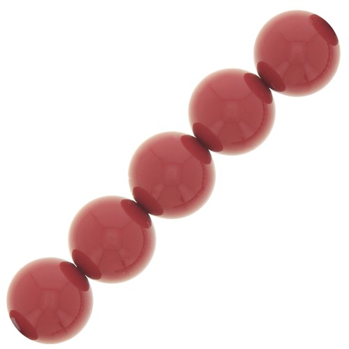 Perle Preciosa Round Pearl Maxima - 10 mm Cranberry x5