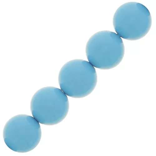 Perle Preciosa Round Pearl Maxima - 10 mm Aqua Blue x5