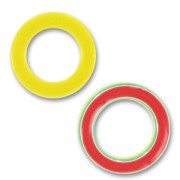 Anello doppia faccia mm. 38 Giallo/Rosso/Verde x1|raw }}