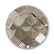 Cabochon sfaccettato vetro mm. 14 Crystal Bronze Shade x1