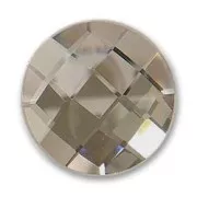 Cabochon sfaccettato vetro mm. 14 Crystal Bronze Shade x1
