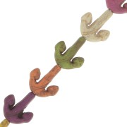 Perle ancora 15.5x14 mm imitazione Howlite tinta - Multicolore x37cm|raw }}