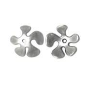 Coppetta petali mm. 15 Placcatura argento antico x1|raw }}