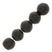 Perle tonde 6 mm Howlite tinta- Nero x20