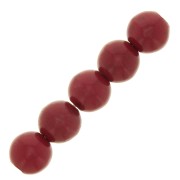 Perle tonde 10 mm Howlite tinta - Rosso x10|raw }}