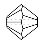 Biconi Preciosa 3 mm - MC Bead Rondell - Light Siam x30