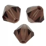 Biconi Preciosa 3 mm - MC Bead Rondell - Smoked Topaz x30