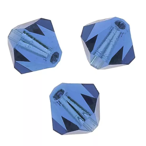 Biconi Preciosa 3 mm - MC Bead Rondell - Sapphire x30