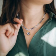 Biconi Preciosa 3 mm - MC Bead Rondell - Light Sapphire x30