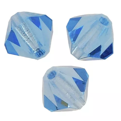 Biconi Preciosa 3 mm - MC Bead Rondell - Aquamarina x30