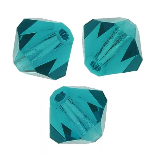 Biconi Preciosa 3 mm - MC Bead Rondell - Blue Zircon x30