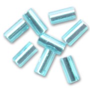 Bugles Miyuki mm. 3 BGL1-018 - Aqua Silver Lined x10g|raw }}