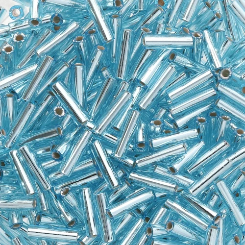 Bugles Miyuki mm. 3 BGL1-018 - Aqua Silver Lined x10g