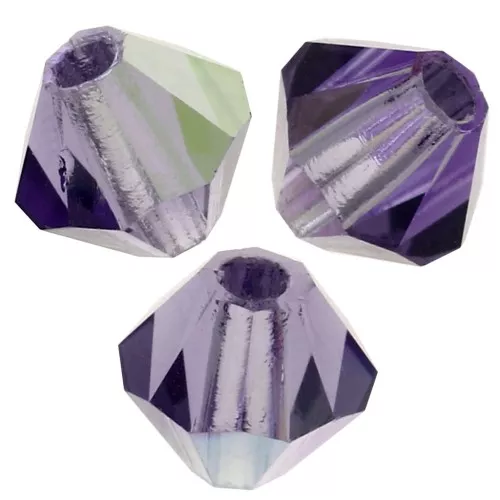 Biconi Preciosa 3 mm - MC Bead Rondell - Tanzanite AB x30