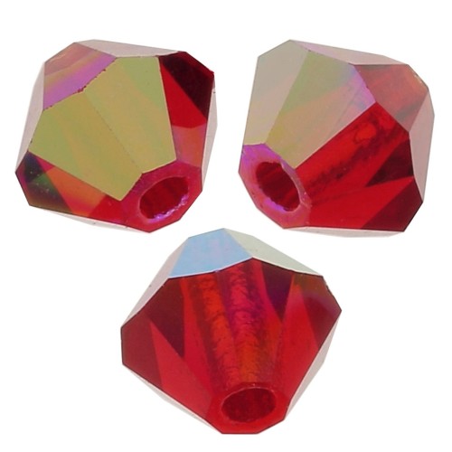 Biconi Preciosa 3 mm - MC Bead Rondell - Light Siam AB x30