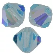 Biconi Preciosa 3 mm - MC Bead Rondell - Aqua Bohemica AB x30