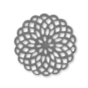 Stampe leggere Rosetta mm. 45 gunmetal x6