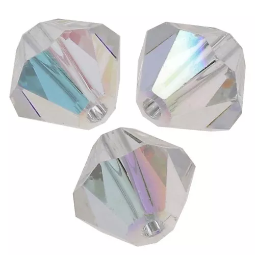 Biconi Preciosa 3 mm - MC Bead Rondell - Crystal AB x30
